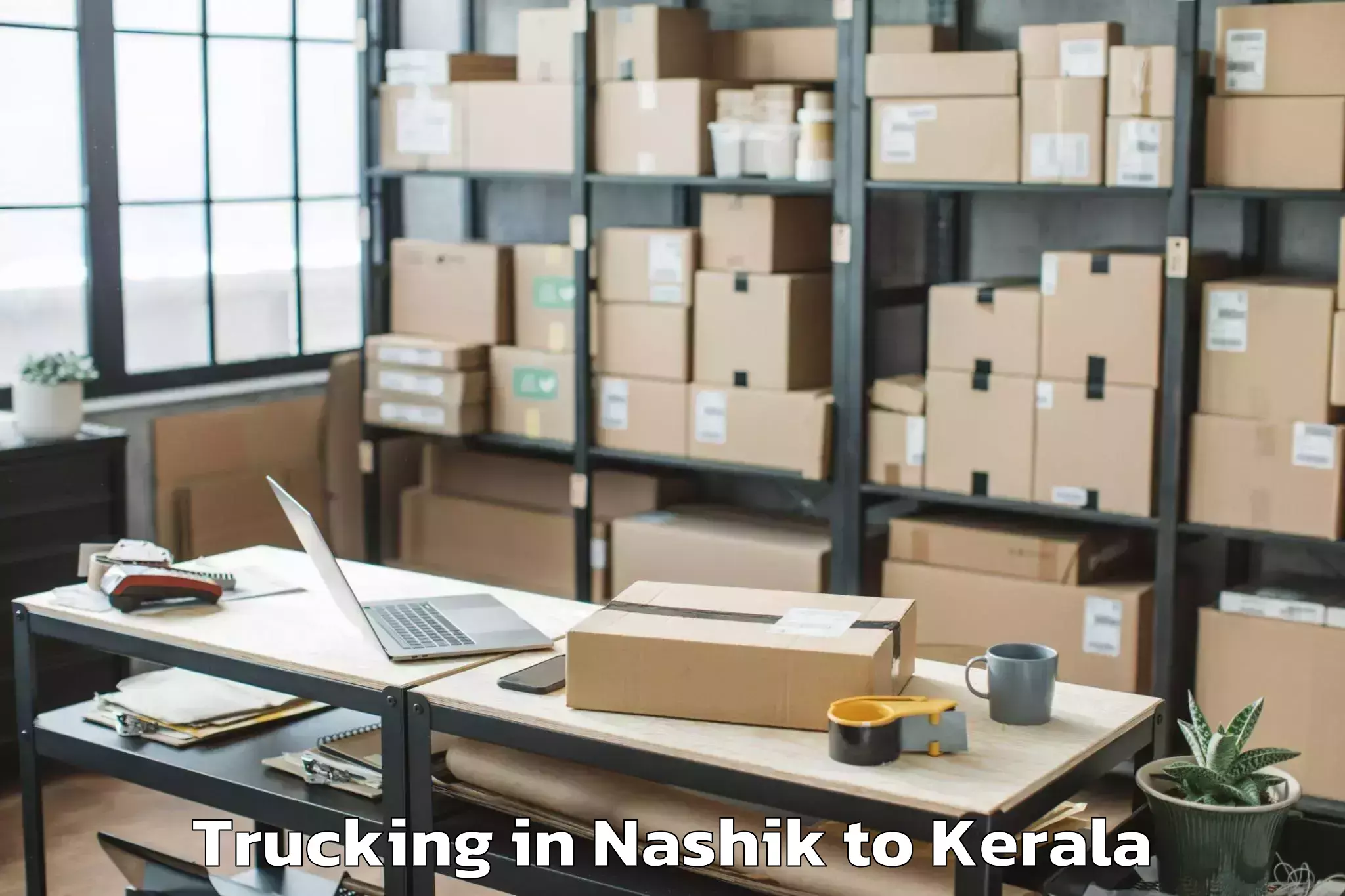 Reliable Nashik to Cherpulassery Trucking